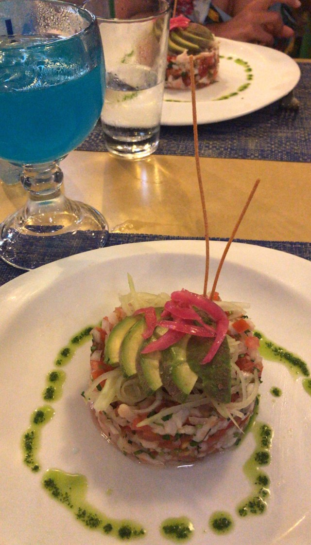 Ceviche at the Marinero's restaurant - Cancun