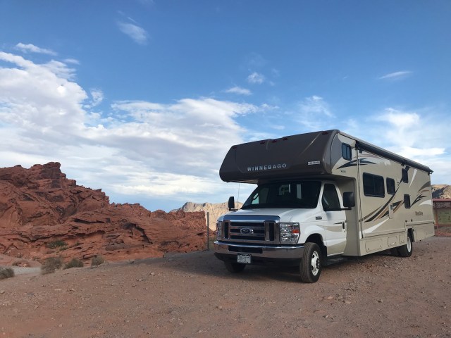 Our RV in the Valley of Fire, Nevada