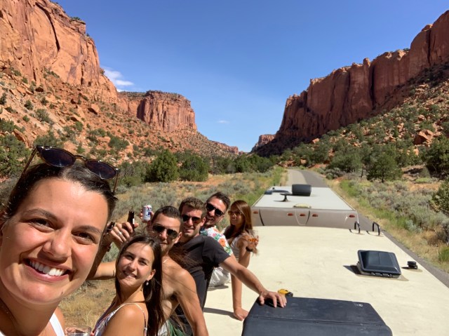 Beer break time in the Burr trail, Utah